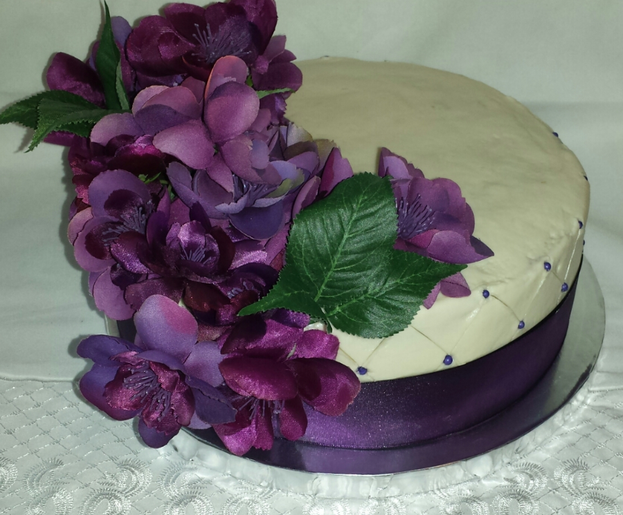 Vegan Vanilla Bridal Shower Cake
