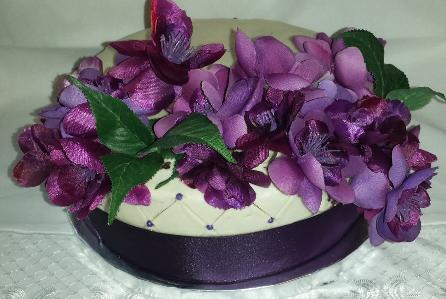 Vegan Vanilla Bridal Shower Cake